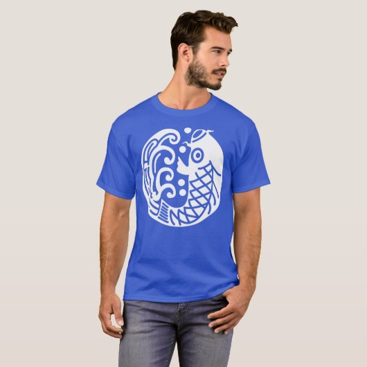 鯉と波 Tシャツ (正面フル)