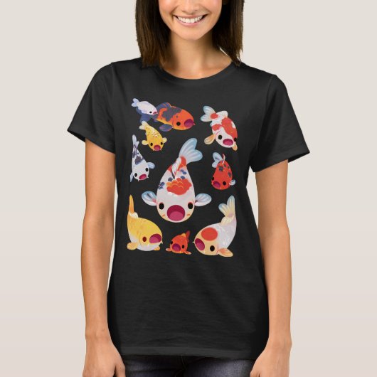 鯉にエサを Tシャツ (正面)