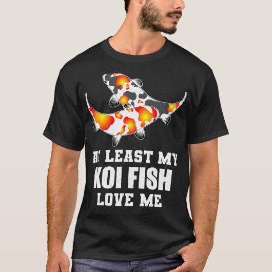 鯉に愛される俺様 - 錦鯉 Tシャツ (正面)