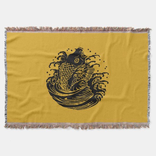 鯉に水 スローブランケット (正面)