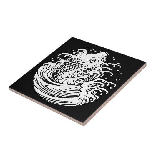 鯉に水 タイル (側面)