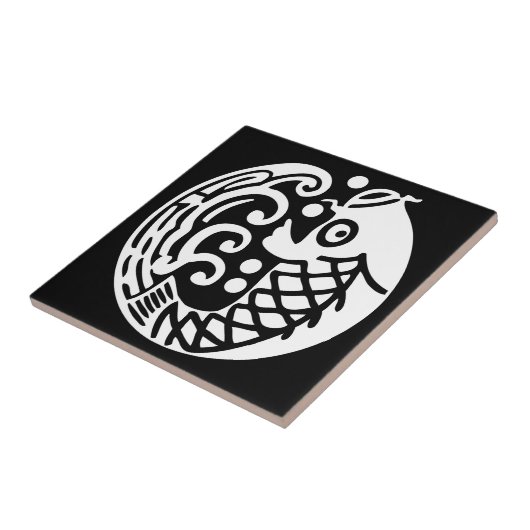 鯉に波 タイル (側面)