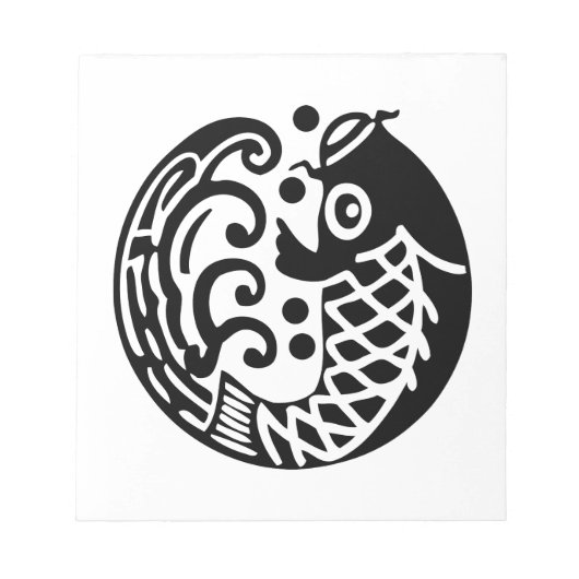 鯉に波 ノートパッド (正面)