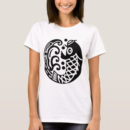 鯉に波 Tシャツ (正面)