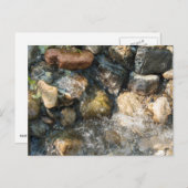 鯉のぼり状の石の上を流れる水 ポストカード (正面/裏面)