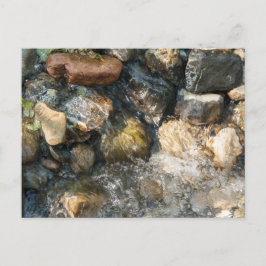 鯉のぼり状の石の上を流れる水 ポストカード