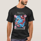 鯉のデザイン Tシャツ (正面)