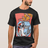 鯉のピザ Tシャツ (正面)