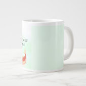 鯉の夢の引用アートプリント – "夢を追いかけよう" ジャンボコーヒーマグカップ (正面右)