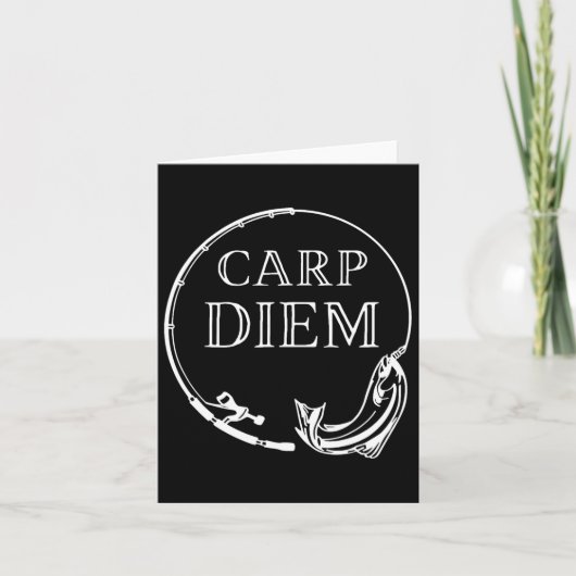 鯉の日 コイを捕まえろ 楽しい釣り Carpe Diem カード (正面)