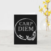 鯉の日 コイを捕まえろ 楽しい釣り Carpe Diem カード (黄色い花)