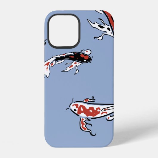 鯉の柄 鴻 コイ iPhoneケース (裏面)