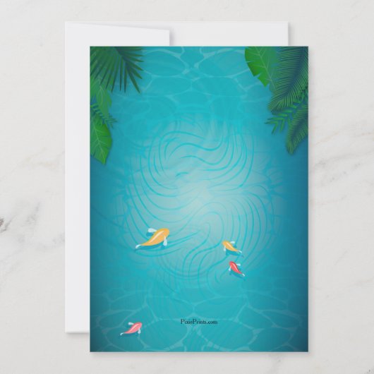 鯉の池の招待状 招待状 (裏面)