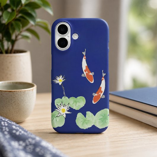 鯉の池 ブルー iPhone 16 スリムケース Case-Mate iPhoneケース