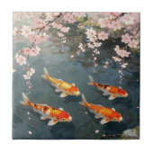 鯉の池 桜の静けさ タイル (正面)