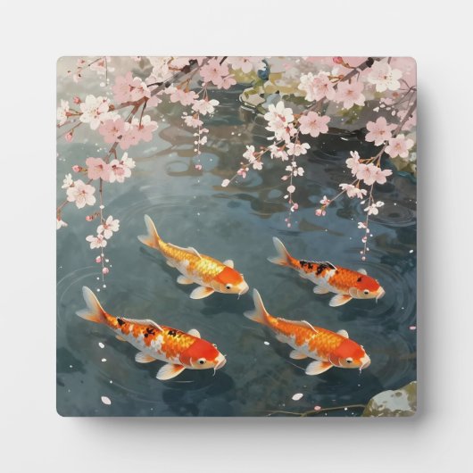 鯉の池 桜の静けさ フォトプラーク (正面)