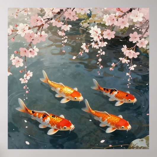 鯉の池 桜の静寂 ポスター (正面)