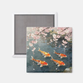 鯉の池 桜の静寂 マグネット (正面/裏面)