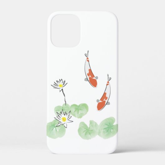 鯉の池 iPhone 12 Mini カバー (裏面)