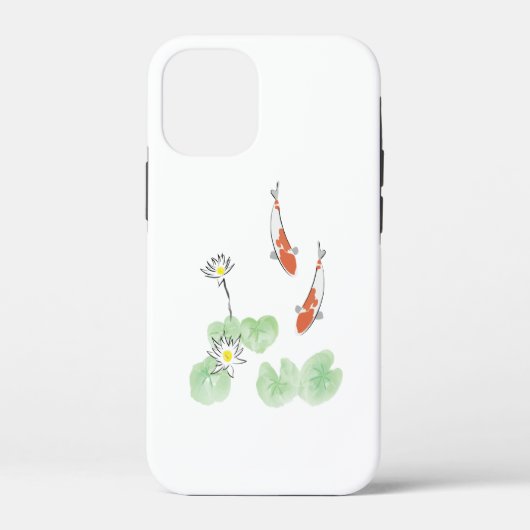 鯉の池 iPhone 12 Mini カバー (裏面)