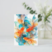 鯉の流れ ポストカード (スタンド正面)