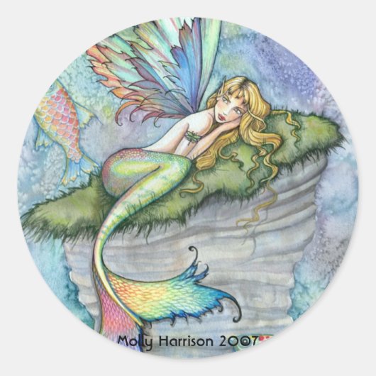 鯉の穴を掘る ラウンドシール (正面)