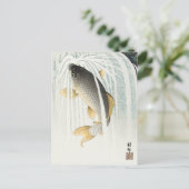 鯉の舞い上がり – 大原小村 – ヴィンテージ魚の芸術 ポストカード (スタンド正面)