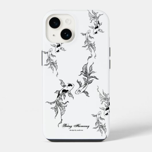 鯉の芸術 セレニティ iPhoneケース (裏面)