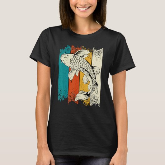 鯉の錦鯉ヴィンテージ Tシャツ (正面)