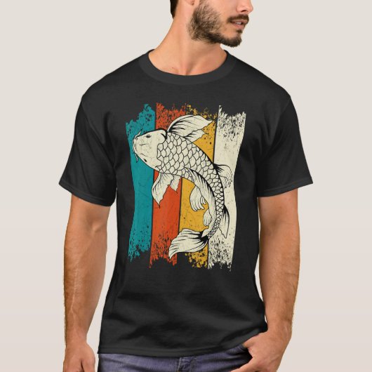 鯉の錦鯉ヴィンテージ Tシャツ (正面)