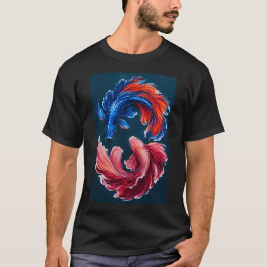 鯉の陰陽 Tシャツ (正面)