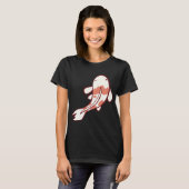 鯉の魚のアート Tシャツ (正面フル)