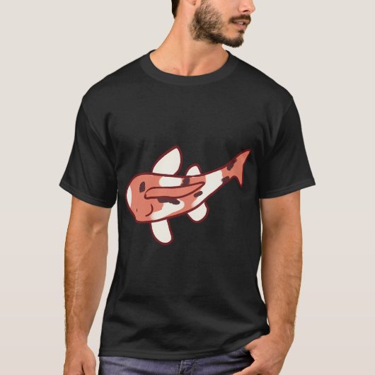 鯉の魚のイラスト Tシャツ (正面)