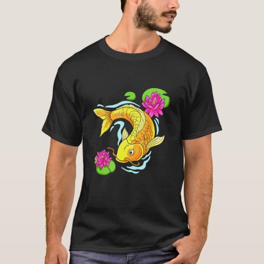 鯉の魚の芸術 Tシャツ (正面)