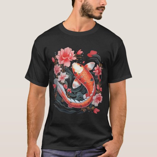 鯉の魚の芸術 Tシャツ (正面)