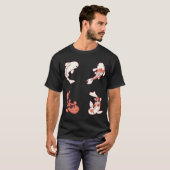 鯉の魚パックイラスト Tシャツ (正面フル)