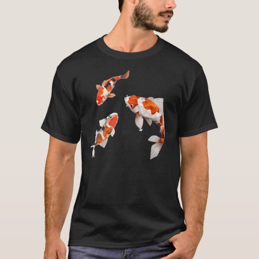 鯉の魚。日本の鯉の美しさ Tシャツ (正面)