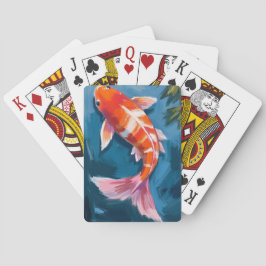 鯉の魚 | 美しい水彩画 トランプ