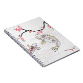 鯉コイ魚自然景観ビュースケッチ図 ノートブック (右側)