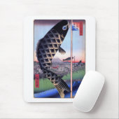 鯉幟と富士山, 広重 Carp Streamer and Mount Fuji, Hiroshige マウスパッド (マウス)