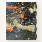 鯉日本のコイ魚泳ぎ ノートブック (裏面)