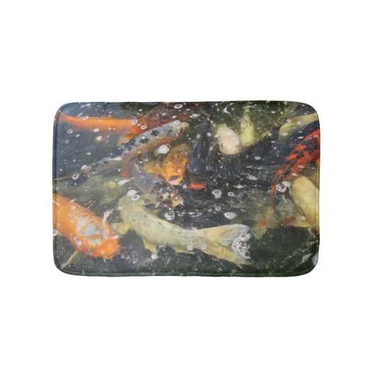 鯉日本のコイ魚泳ぎ バスマット (正面)