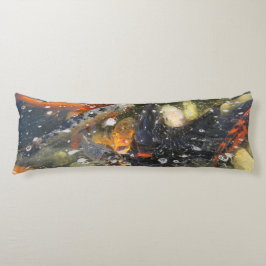 鯉日本のコイ魚泳ぎ ボディピロー