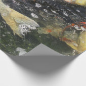 鯉日本のコイ魚泳ぎ ラッピングペーパー (角)