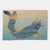 鯉日本の模様 キッチンタオル (横)