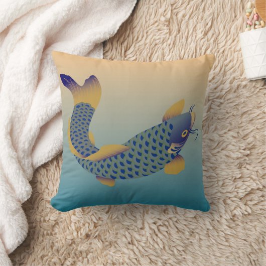 鯉日本の模様 クッション (ブランケット)