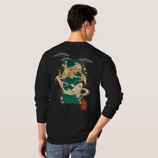 鯉昇天 Tシャツ (裏面フル)