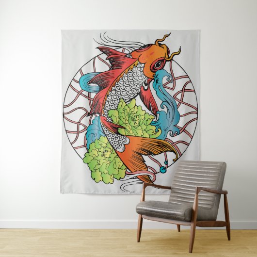 鯉曼荼羅 タペストリー (インサイチュ)