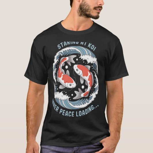 鯉観賞 - ゼンモードの開放 Tシャツ (正面)