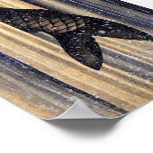 鯉跳上げ滝北斎ファインアート ポスター (角)